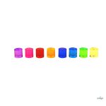 BAUSPIEL LUMINOUS CYLINDER SET, 16 PC