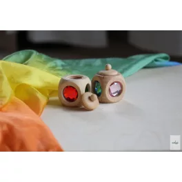   BAUSPIEL FOGTARTÓ DOBOZKA TETŐVEL, 1 DB - RAINBOW VAGY PASZTELL