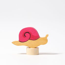 GRIMM'S DECORATIVE FIGURE, PINK SNAIL