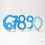 GRIMM'S BLUE DECORATIVE NUMBERS 6-9 AND 0