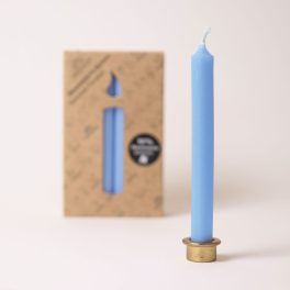 GRIMM'S BEESWAX CANDLE, BLUE - 12 PC