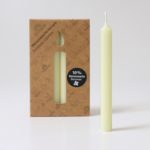 GRIMM'S BEESWAX CANDLE, CREME - 12 PC