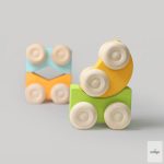 GRIMM'S Stacking Cars yellow