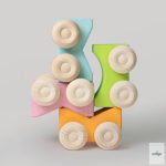 GRIMM'S Stacking Cars Pink