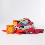GRIMM'S COLORED GEO-BLOCKS, 60 PCS