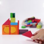 GRIMM'S COLORED GEO-BLOCKS, 60 PCS