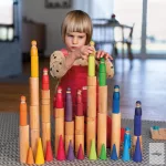 GRIMM'S LARGE BUILDING ROLLERS NATURAL