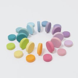 GRIMM'S WOODEN PASTEL COINS