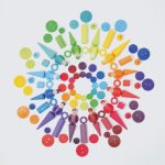 GRIMM'S WOODEN RANBOW COINS