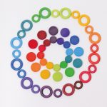 GRIMM'S WOODEN RANBOW COINS