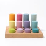 GRIMM'S STACKING GAME SMALL PASTEL ROLLERS 