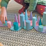 GRIMM'S STACKING GAME SMALL PASTEL ROLLERS 