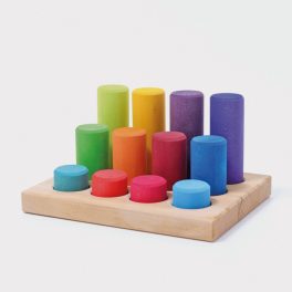 GRIMM'S STACKING GAME SMALL RAINBOW ROLLERS 