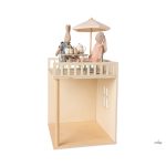 MAILEG GARDEN SET, TABLE WITH CHAIR AND BENCH - MINIATURE