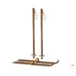 MAILEG SKI END SKI POLES SET, MUM AND DAD