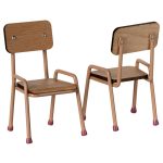 MAILEG TABLE AND CHAIR SET MOUSE 2025, POWDER