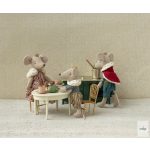 MAILEG VINTAGE ÉTKEZŐASZTAL EGEREKNEK, FEHÉR 