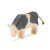 OSTHEIMER COW BLACK&WHITE EATING