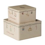 MAILEG METAL BOX, Ambiance de noël - 2 PCS SET
