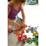 GRAPAT NINS, RINGS & COINS IN COMPLEMENTARY COLOURS, 60 PC
