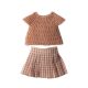 MAILEG KNITTED SHIRT AND SKIRT, SIZE 3