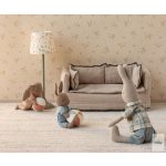 MAILEG Bunny set, Micro - Brown - Dusty rose