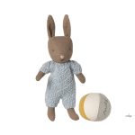 MAILEG Rabbit set, Micro - Brown - Blue