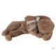 MAILEG Sleeping bunny plush, Small - Soft brown