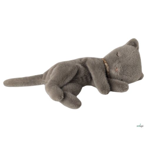 MAILEG Sleeping kitten plush, Small - Grey