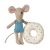 MAILEG BEACH MOUSE WITH FLOAT, MULTI DOT - LITTLE SISTER