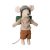 MAILEG HIKER MOUSE, , BROWN STRIPES
