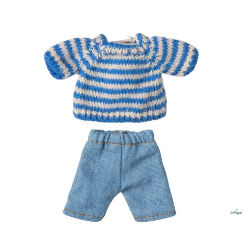 MAILEG KNITTED SWEATER AND PANTHS - BIG BROTHER MOUSE