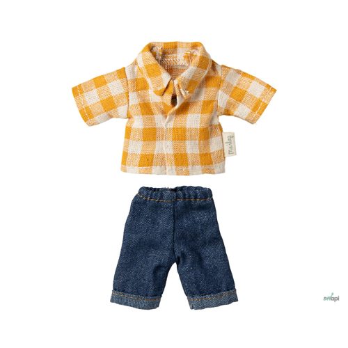 MAILEG CLOTHES FOR MOUSE, DAD MOUSE - YELLOW