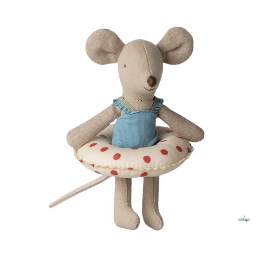 MAILEG STRANDEGÉR kistestvér lány 2026, KÉK - piros pöttyös - előrendelésre