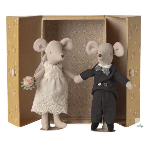 MAILEG Wedding mice couple in box, Mum and Dad
