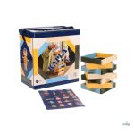 KAPLA 120 DB-OS BOX,  VILÁGOSKÉK, SÁRGA & ZÖLD 