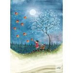 BIJDEHANSJE CARD - GIRL WITH LAMPIONS