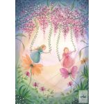 BIJDEHANSJE PICTURE FOR THE LAMP- FAIRIES WITH FLOWERS