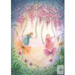 BIJDEHANSJE PICTURE FOR THE LAMP- FAIRIES WITH FLOWERS