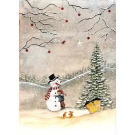 BIJDEHANSJE CARD -  SNOWMAN
