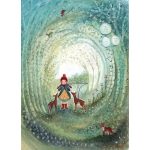 BIJDEHANSJE CARD -  GIRL WITH DEER