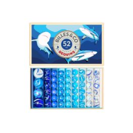 BILLES & CO MARBLES SET -  REQUINS BOX