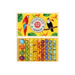BILLES & CO MARBLES SET -  JUNGLE 2 BOX 