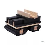 KAPLA 40 DB-OS DOBOZ, FEKETE