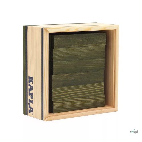 KAPLA 40 DB-OS DOBOZ, SÖTÉTZÖLD 