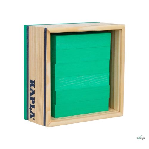 KAPLA 40 DB-OS DOBOZ, VILÁGOS ZÖLD