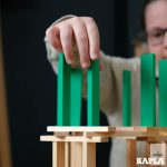 KAPLA 40 DB-OS DOBOZ, VILÁGOS ZÖLD