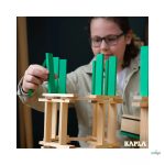 KAPLA 40 DB-OS DOBOZ, VILÁGOS ZÖLD