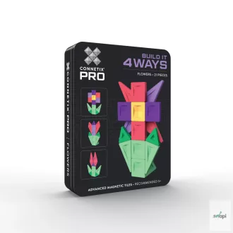 CONNETIX PRO BUILD IT 4 WAYS VIRÁGOK SZETT, 21 db
