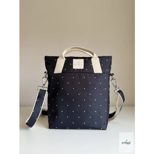 CSILLAGOM Camelia válltáska - Fekete pöttyös 